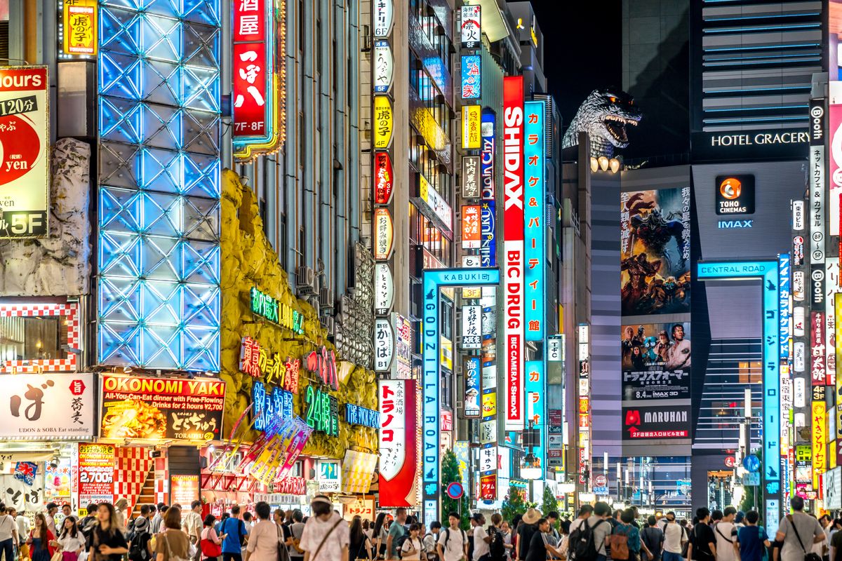Shinjuku neon nightscape